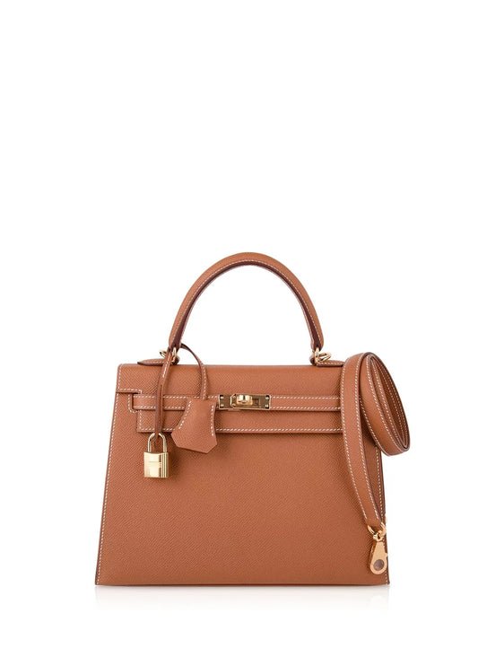 Hermes Kelly 25 Epsom Bag Gold