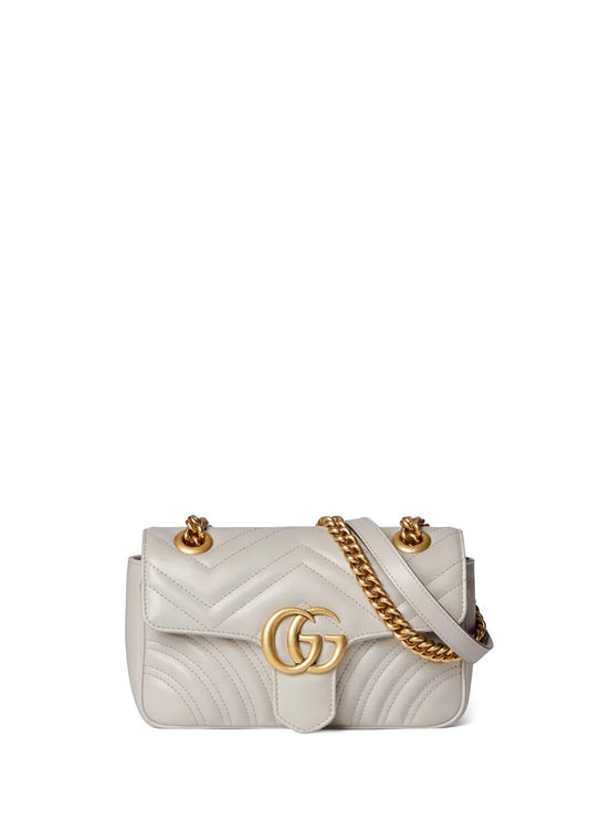 Gucci GG Marmont Mini Shoulder Bag in Light Grey