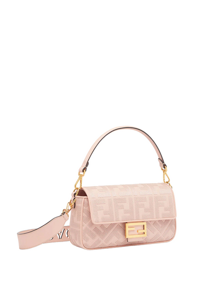 Fendi Baguette FF Canvas Pink