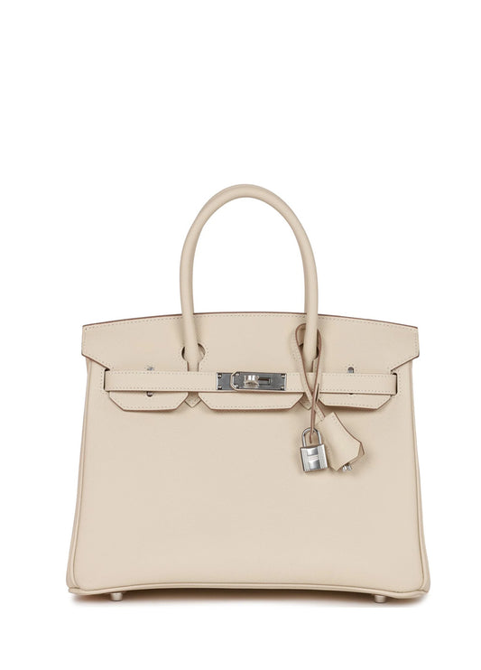 Hermes Birkin 30 Epsom Bag Craie Palladium Hardware