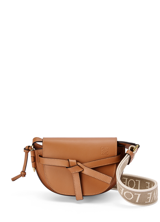 Loewe Mini Gate Dual Bag Soft Calfskin Tan