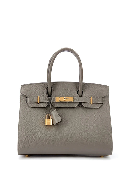 Hermes Birkin 30 Epsom Bag Gris Meyer Gold Hardware