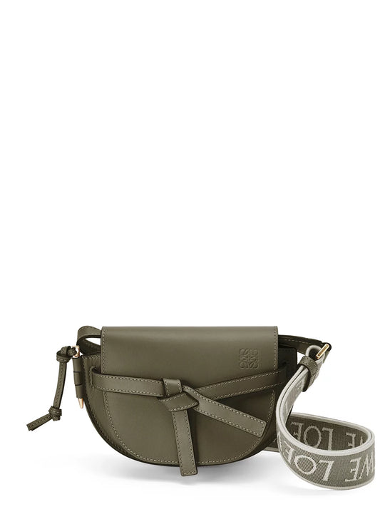 Loewe Mini Gate Dual Bag Soft Calfskin Green