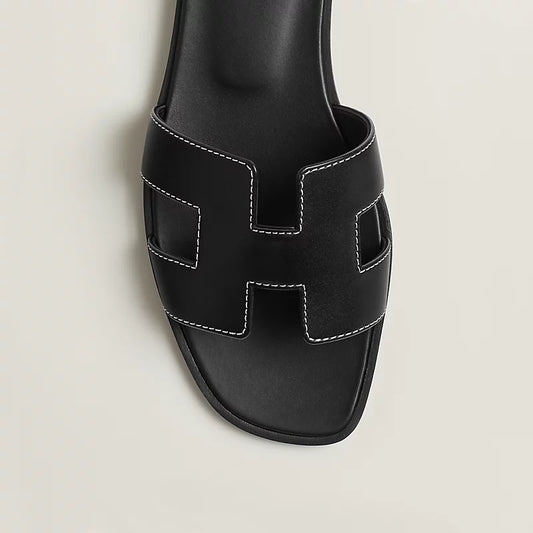 Hermes Oran Sandal - Black