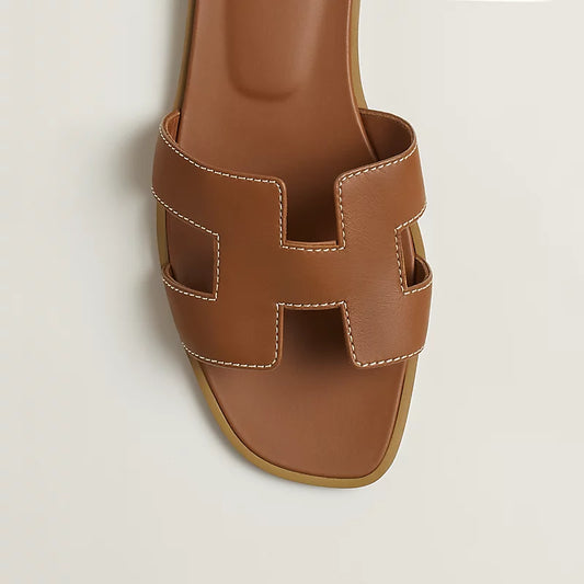 Hermes Oran Sandal - Brown