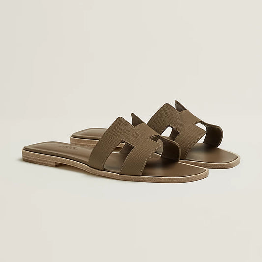 Hermes Oran Sandal - Etoupe